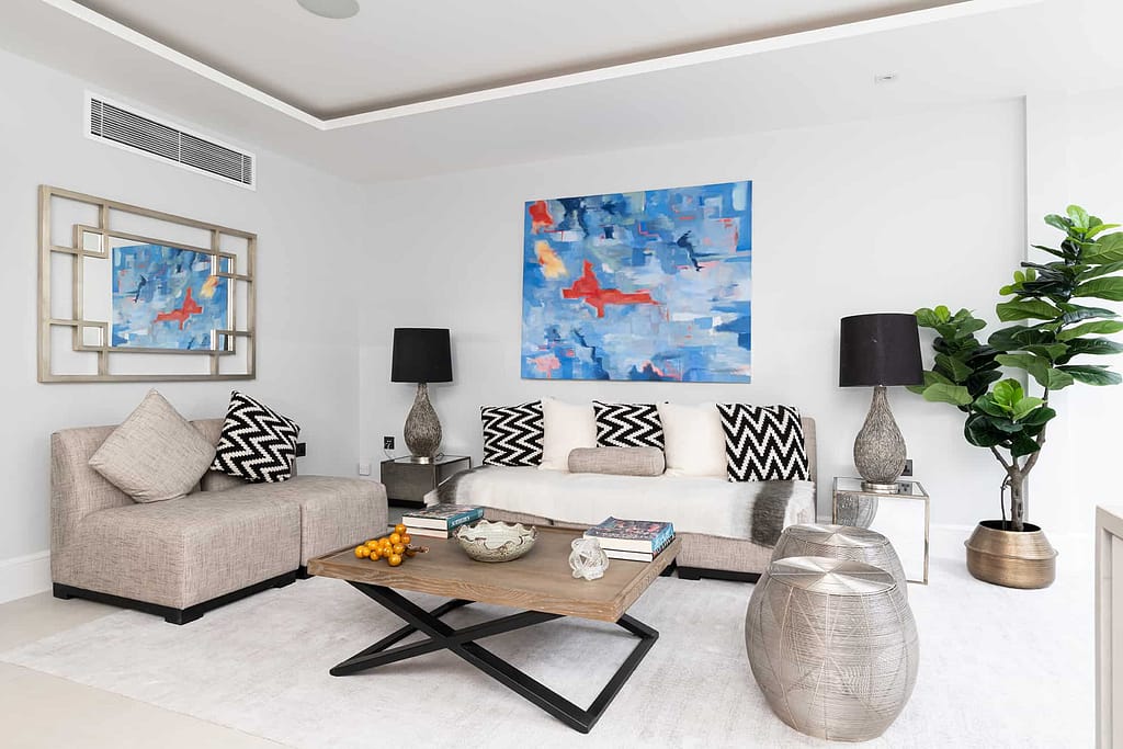 Living Room - Wimbledon Show Home interior design