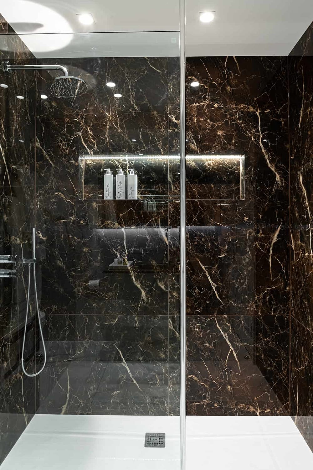 Wimbledon interior Design Project for a Master Bathroom Shower Enclosure