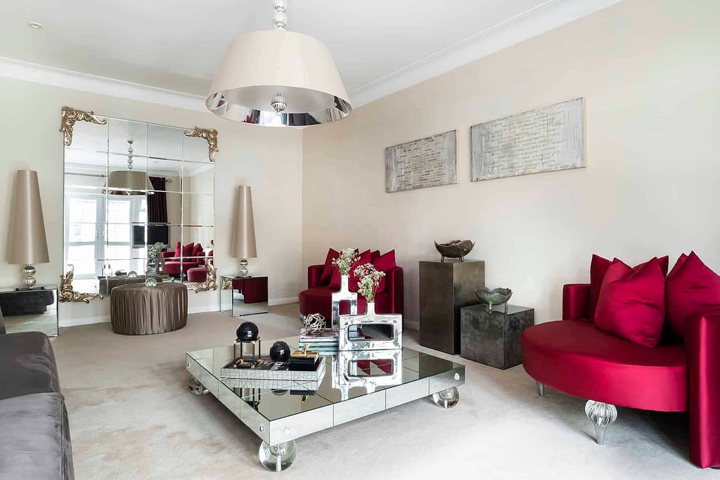 Living room design by our interior designer in Brentwood