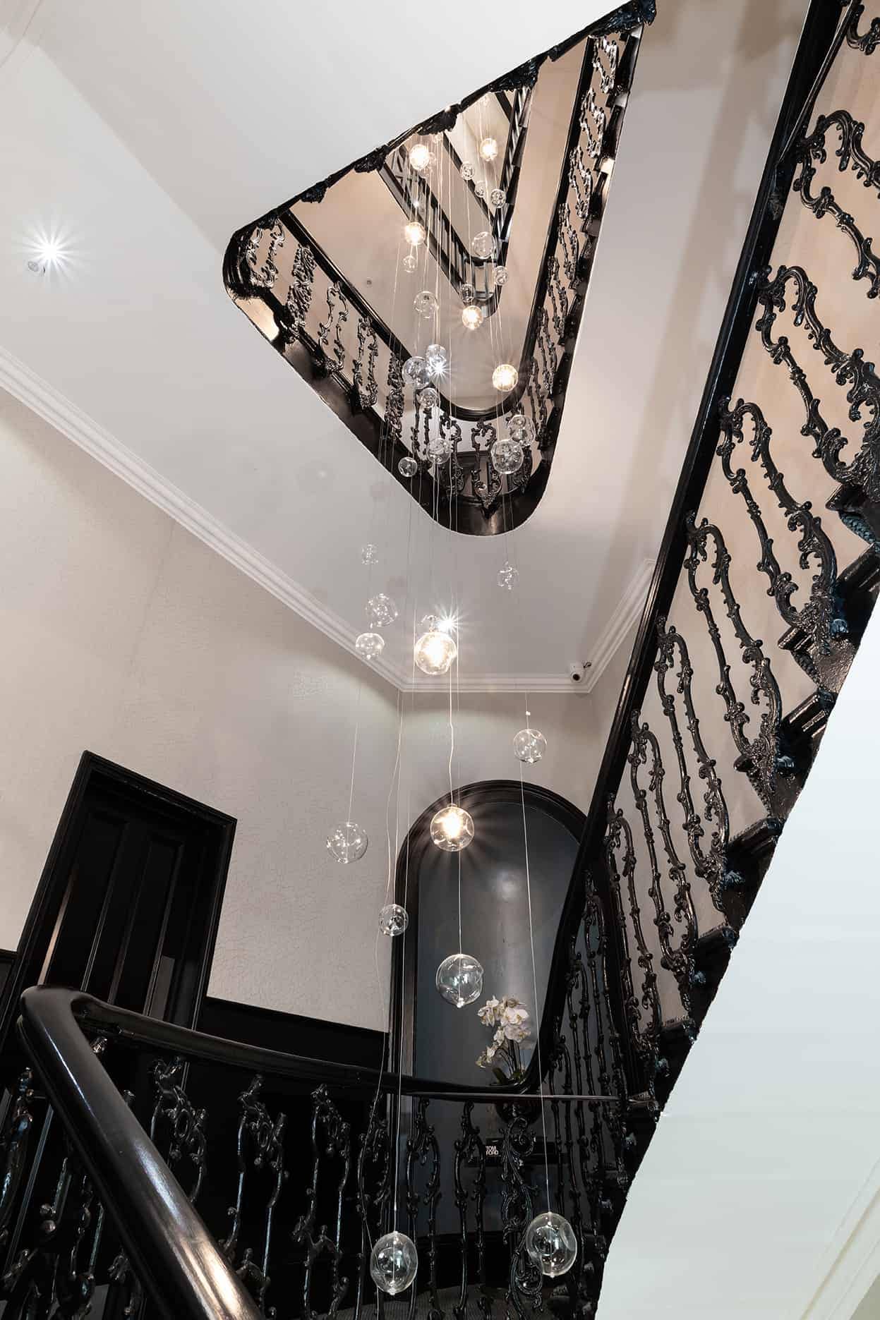 Hyde Park Interior Design for a hotel staircase