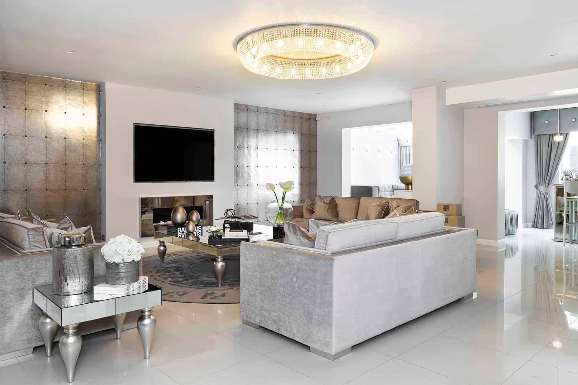 Formal lounge in an interior design project in Chatsworth Road