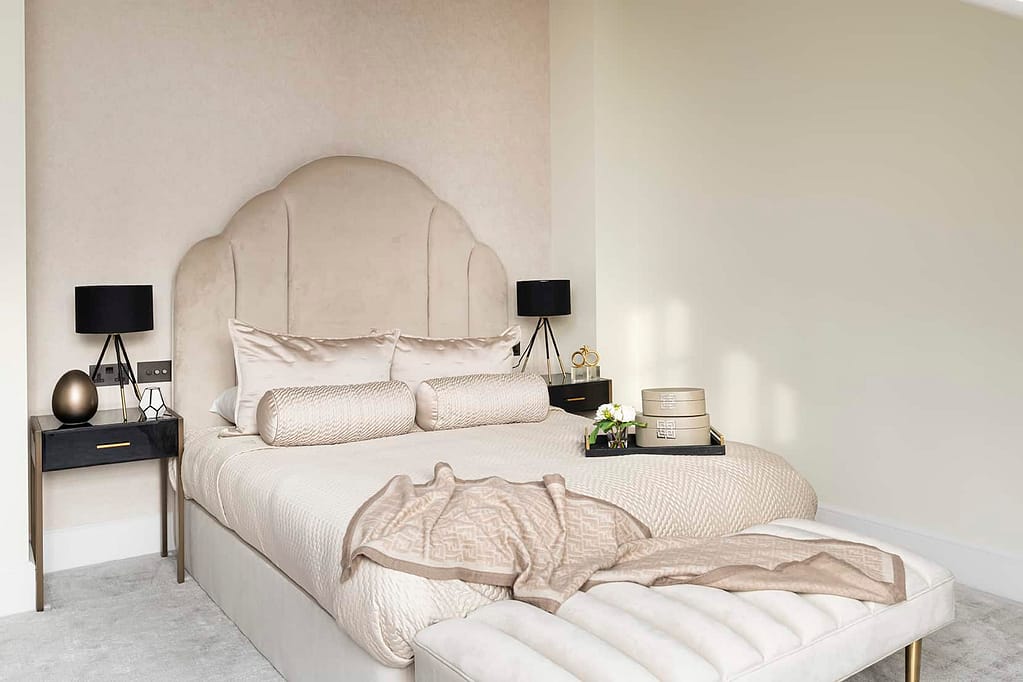 Wimbledon Interior Design for a Guestroom Bed