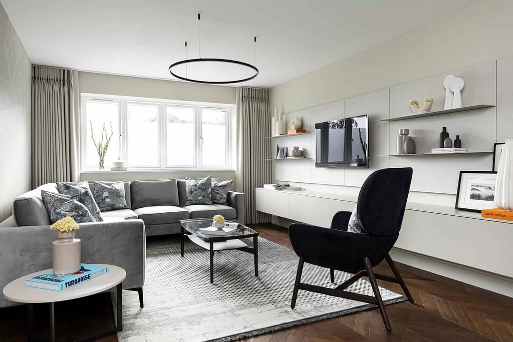 Loughton Interior Design for a family lounge