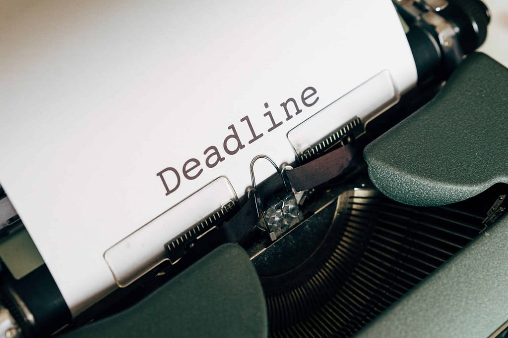 defining a deadline
