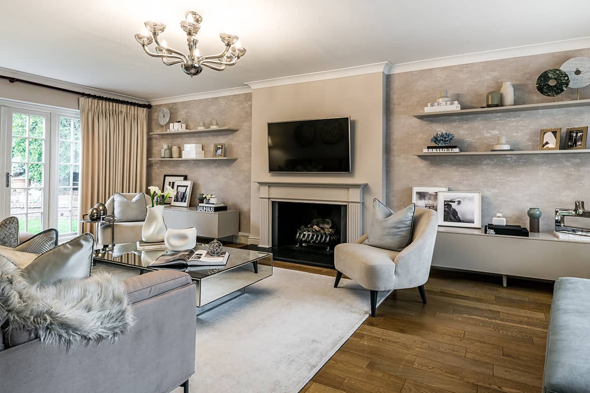 Interior Design in Loughton for a family home lounge