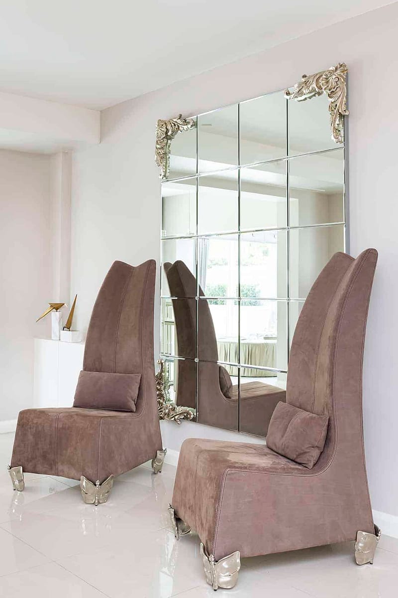 Accent chairs in a living room for an Ealing Interior Design project
