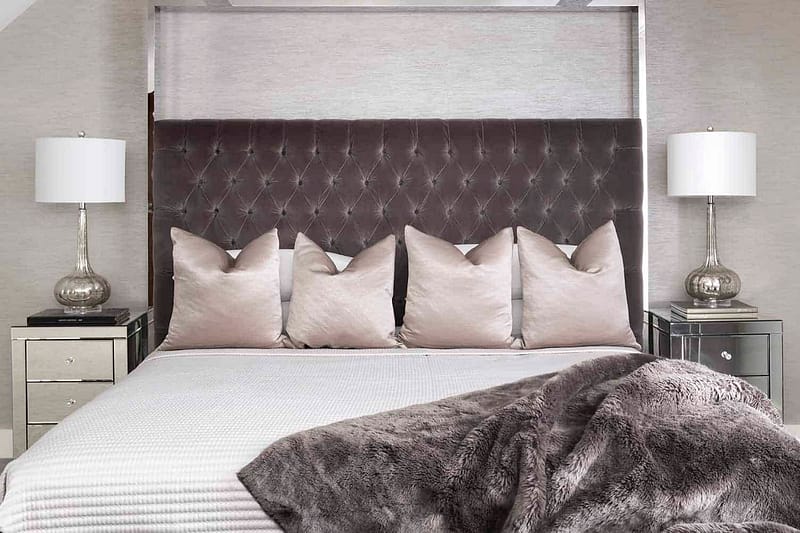 Interior Design in Loughton for a Bedroom with Bedding