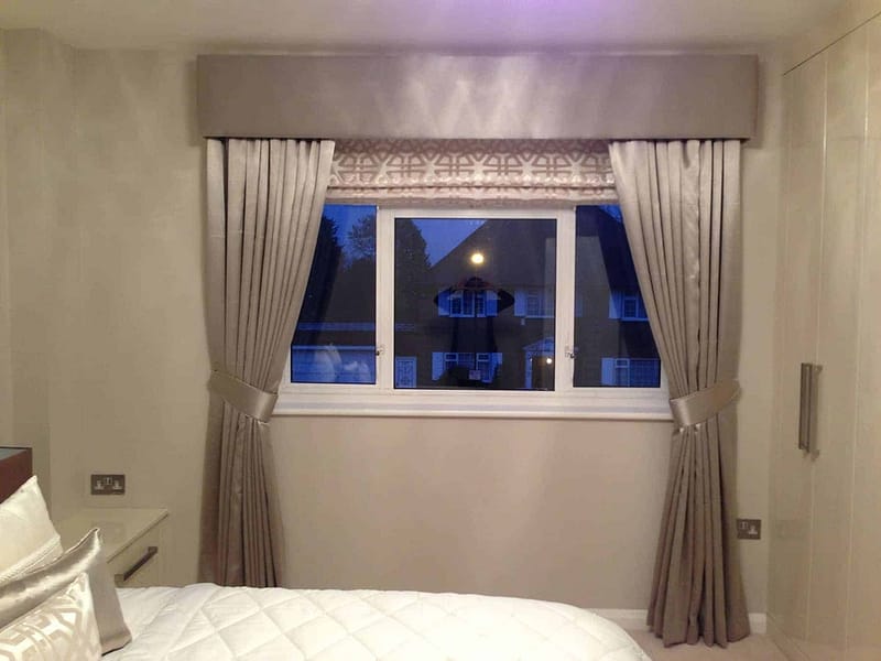 Bedroom Drapes in an Interior Design Project in Ealing